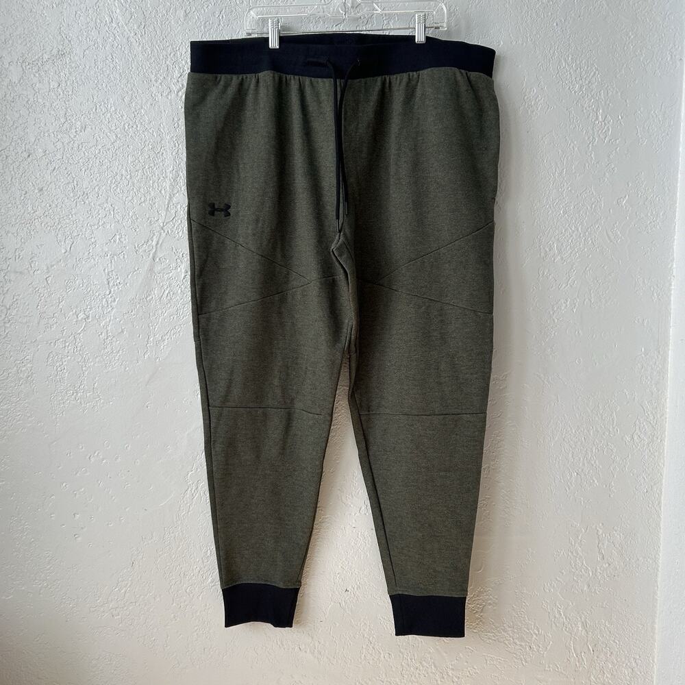 Under Armour 3XL Jogger Sweatpants Olive Green Tech Fleece Athletic Gym Pant NWT